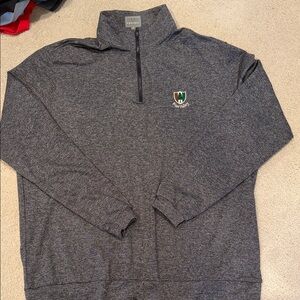 Gray Half-Zip Sweater